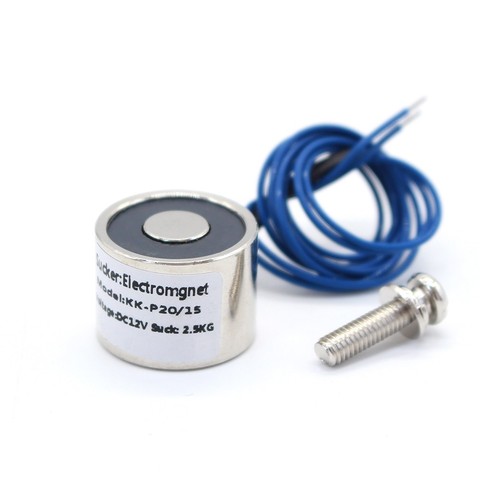 20/15 suction 2.5KG 25N mini electromagnet solenoid 12v electromagnet 12 volt small electro magnet 24V coil 6V electric magnet ► Photo 1/6