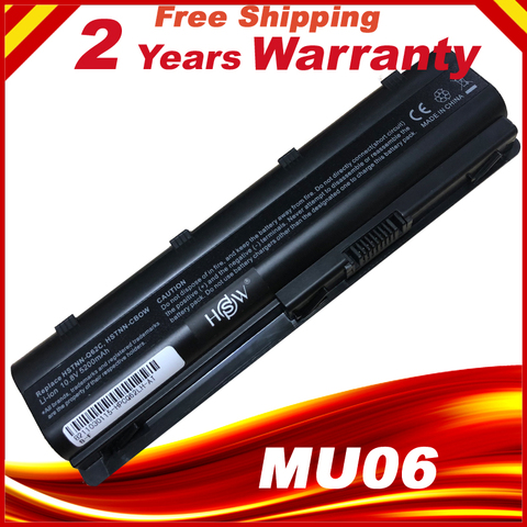 6cells mu06 Black Laptop battery for HP Notebook PC 593553-001 for Pavilion g4 G6 G7 G32 cq42 593562-001 dv4 dv6 MU09 HSTNN-LB0W ► Photo 1/1