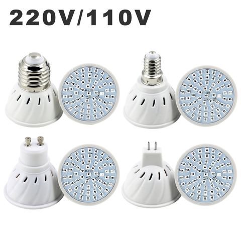 110V 220V LED Growing Lamp E14 MR16 GU10 E27 Phyto Growth Light Bulb Full Spectrum Plant Grow Lamps For Vegs Hydroponic System ► Photo 1/6