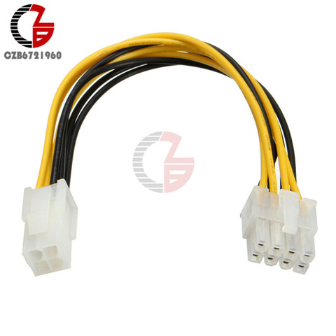 20cm 4 Pin Female to Male 8 Pin ATX EPS 12v Connector Adapter PCIe Joint Cable ► Photo 1/6