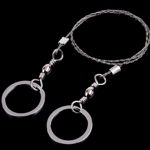 Field Survival Stainless Wire Saw Hand Chain Saw Cutter Outdoor Emergency Fretsaw Camping Hunting Wire Saw Survival Tool New ► Photo 1/6
