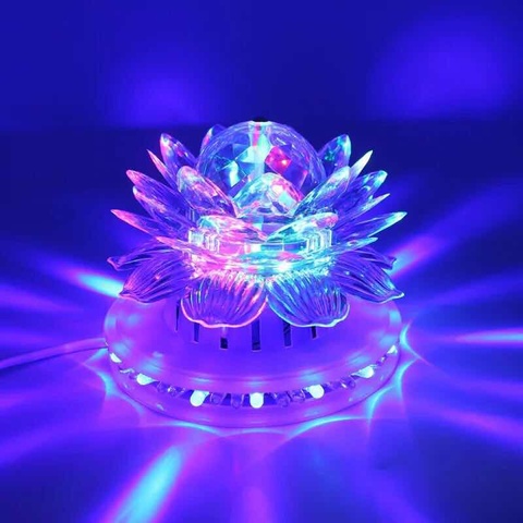 Auto Rotating Disco RGB Led Stage Light Magic Ball Party Club Stage Lighting Effect For Christmas Home KTV Xmas Wedding Show Pub ► Photo 1/6