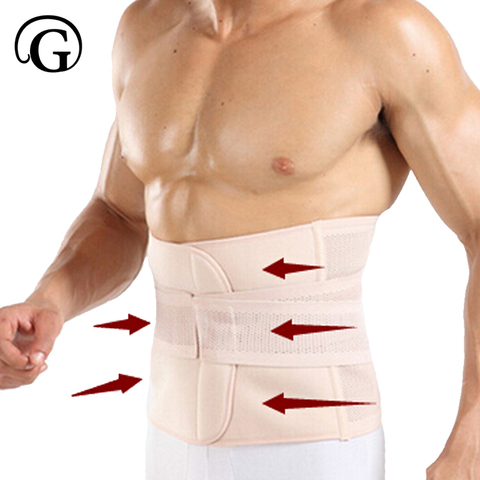 Back Corrector PRAYGER Waist Trainer Girdle Men Belly Belt Body Shaper Slimming Waist Trimmer Waist Cinchers Control Belly Band ► Photo 1/1