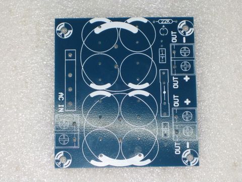 Fannyda single power supply rectifier & filter high power amplifier  with fuse  PCB empty board ► Photo 1/1