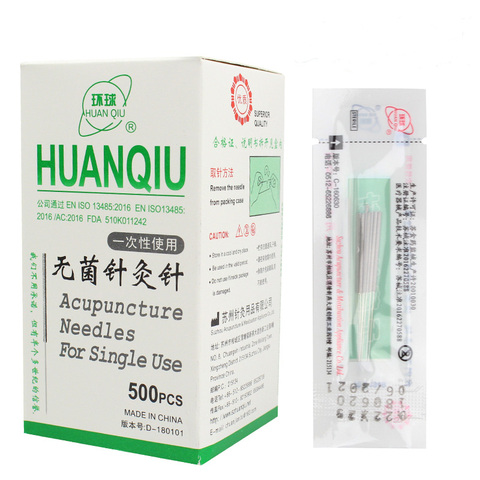 new 500pcs Huanqiu sterile disposable acupuncture beauty massage acupuncture needle 0.16/0.18/0.22/0.25/0.30/0.35mm ► Photo 1/6