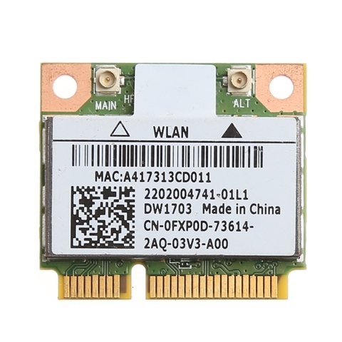 2022 New Bluetooth V4.0 Wifi Wireless Mini PCI-Express Card For Atheros AR5B225 DELL DW1703 CN-0FXP0D ► Photo 1/6