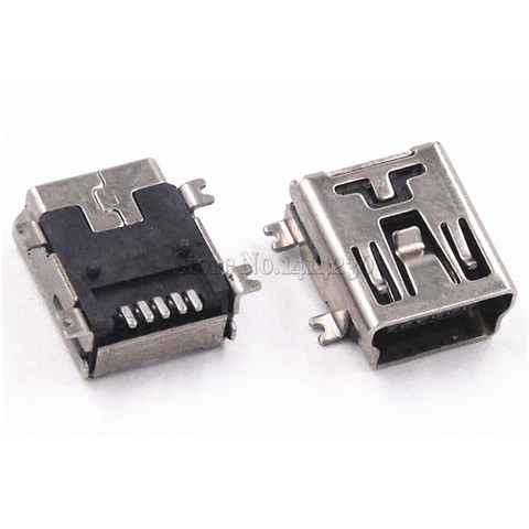 10PCS Mini USB SMD 5 Pin Female Mini B Socket Connector Plug