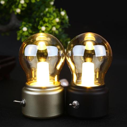 2022 New Year Led bulb Classical blowing desk lamp decoration light Retro USB Rechargeable Night Light Desk Table LED Lamp ► Photo 1/6