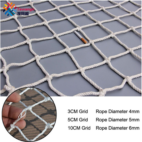 3/5/10cm Grid Nylon Safety Netting Stair Balcony Safety Protection Fence Kids Toddler Safe Deck Anti Falling Net Custom made ► Photo 1/3