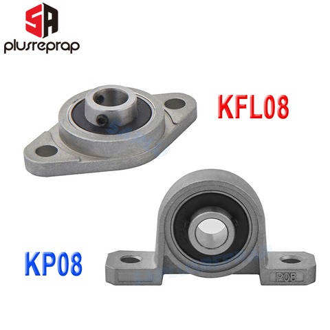 2PCS KFL08 KP08 8mm Bore Diameter Pillow Block Flange Rhombic Bearing Zinc Alloy 3D Printer DIY Parts for T8 Lead Screw ► Photo 1/6