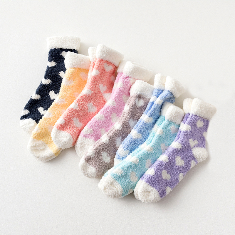 Candy Warm Lady Heart Cute Winter Kawaii Thick Casual Women Socks