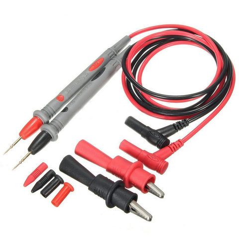 1Set 1000V 20A Probe Test Lead + Alligator Clips Clamp Cable Wire Test For Multi Meter Tester Digital Multimeter IC Pins Tool ac ► Photo 1/6