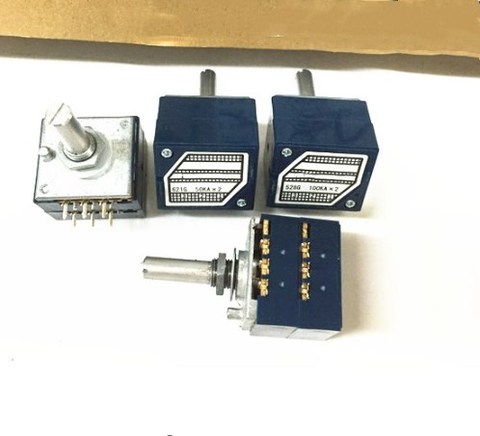 RK27 10K 20K 50K 100K 250K 500K  RK27 A10K A20K A50K A100K A250K Dual  Volume Control Potentiometer Enthusiast Level 6Ppin ► Photo 1/1