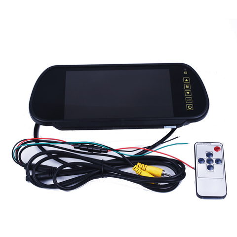 7 Inch TFT LCD Widescreen Touch Button support DVD Car Rearview Mirror Monitor 7'' Parking Reverse Rear view Monitor ► Photo 1/4