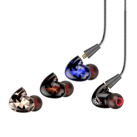 TENNMAK TRIO 3 Parts Detachable Dual Drivers Sport Earhook MMCX In Ear Earphones Earset Headphones with Microphone & Remote ► Photo 1/6