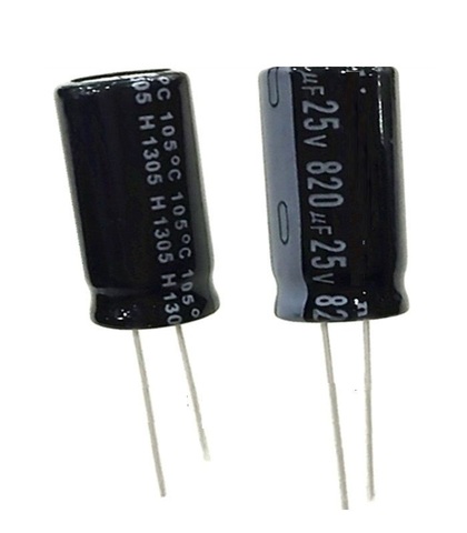 5 pcs 820uF 25V 105C Radial Electrolytic Capacitor 10mm*20mm ► Photo 1/1