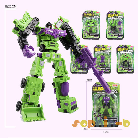 G1 Transformed Constructicon Devastator Set 6 in 1 100% Complete Figures Original Box ► Photo 1/6