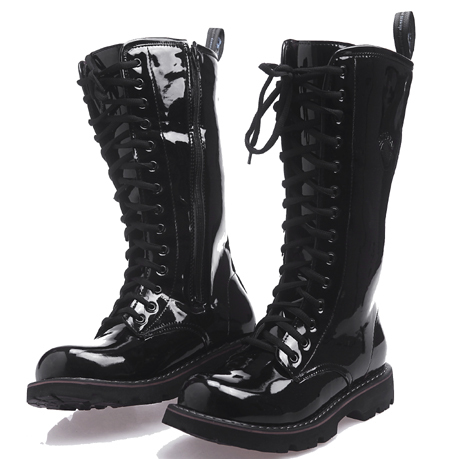 Dr Martens Blackmans Boots Biker Boots Mens Knee High Military