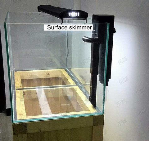 HONGYI 1 piece siphon hang on overflow box non-perforated bottom filter no need hole for fresh marine tropical fish tank ► Photo 1/6