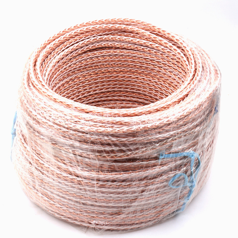 5M 4TC  OCC Copper Wire Cable for HIFI Audio Speaker Amplifier Turntable CD Player 8 Strands ► Photo 1/6