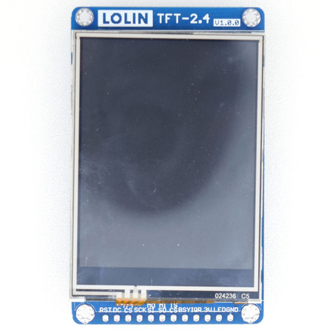 TFT 2.4 Touch Shield V1.0.0 for LOLIN (WEMOS) D1 mini 2.4