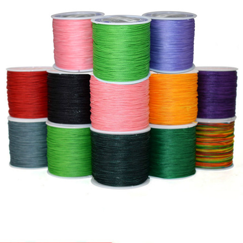 0.45mm 0.5mm 0.6mm 0.7mm waxed  Thread cord String DIY Beading Bracelet Jewelry Making Leather Hand Stitching Shoes Luggage ► Photo 1/6