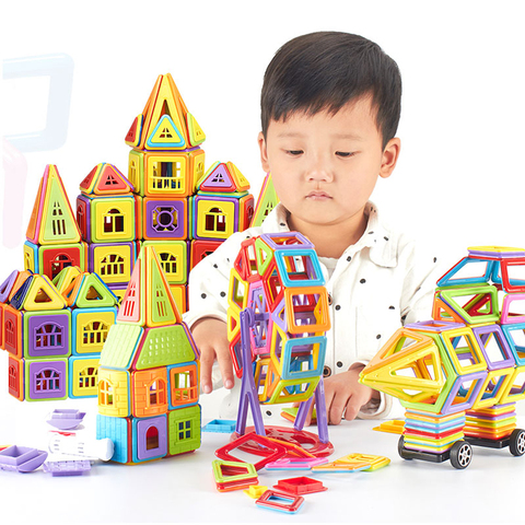 77-402pcs DIY Magnetic Building Blocks Designer Construction Toys Set Model Magnet Educational Hobbies Toys For Children Gifts ► Photo 1/6