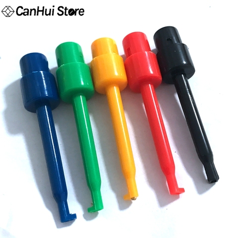 Multimeter Part Colorful Electrical Testing Hook Clip Grabber 5 color 2 Test Probe SMT / SMD Round Colored Single Hook Test Clip ► Photo 1/6