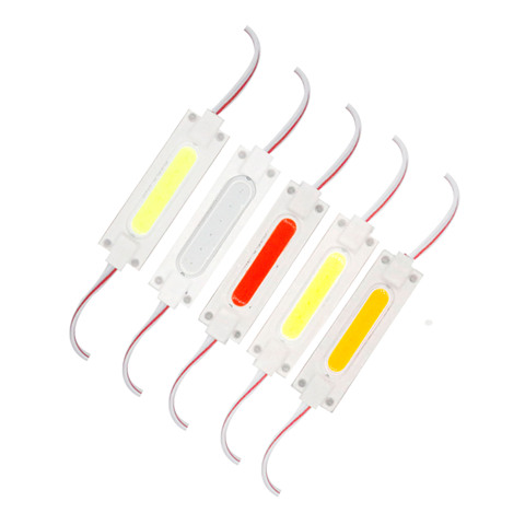LED COB Light Bulb Strip Chip On Board Lighting yellow Cool White Blue Red Green Color DC12V LED Lamp for DIY billboard ► Photo 1/6