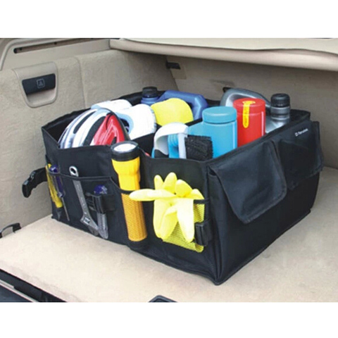 Folding Car Storage Box Trunk Bag Vehicle Toolbox Rear Boot Multi-use Tools Tidy Organizer Shopping Bags ► Photo 1/6