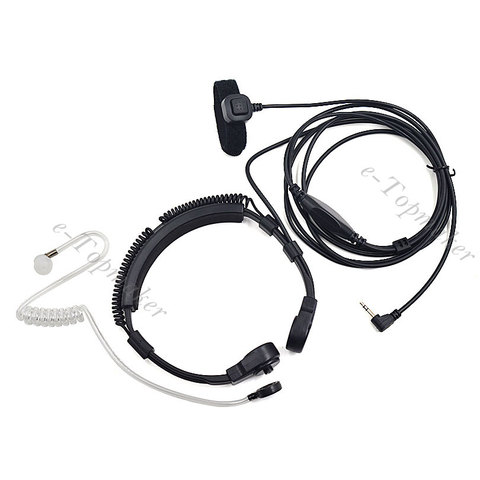 2.5mm Throat Microphone Earpiece Headset Mic PTT for Walkie Talkie Motorola Radio TLKR T5 T80 T60 T6 T8 Talkabout MR350R T6500 ► Photo 1/6