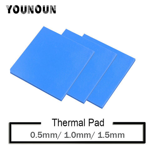 3Pcs 100x100mm thermal pad 0.5mm 1mm 1.5mm thickness Thermal Pads Conductive Silicone Pad For Computer Laptop IC GPU VGA Card ► Photo 1/6