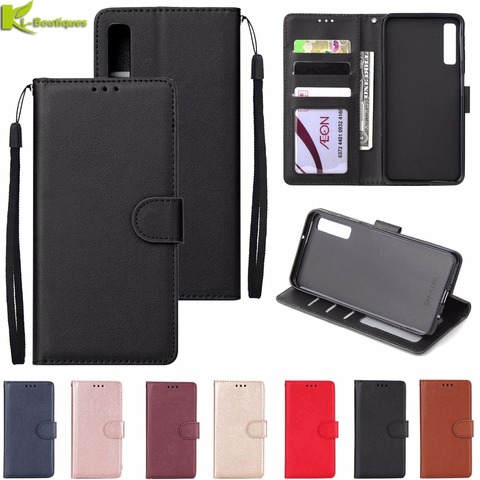 For Samsung Galaxy A50 Leather Case on for Coque Samsung A10 A20 A30 A40 A50 A70 A30S 20E 10 50S A51 A71 A01 A21 A81 Cover Cases ► Photo 1/6