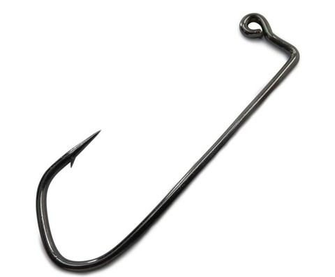 100pcs 7150 Jig Fishing Hooks Barbed Black Hook High Carbon Steel Barbarian 90 Degree Fishhook Size 1# to 10/0# ► Photo 1/1