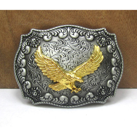Retro Metal Carving Eagle West Cowboy Belt Buckle Super Cool Male Logo Jeans Accessories Fit 3.8CM-4CM Belt Best Man Gift ► Photo 1/6