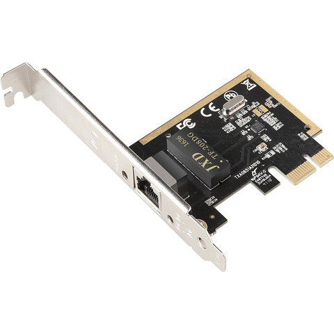 DIEWU Desktop PC PCI Express Gigabit Lan Card with Realtek RTL8111H PCIe 1X Ethernet Network adapator Factory price ► Photo 1/1