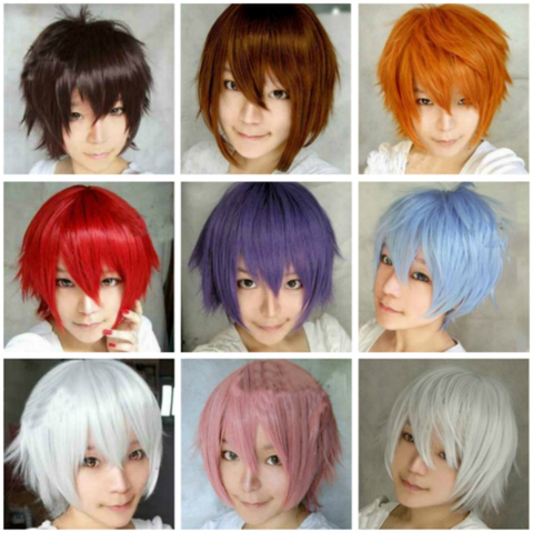 Women Fashion Colorful Hairpiece and Multi Color Men Short Hair Piece Anime  Cosplay for boy Vestidos Costume in Halloween Party - Price history &  Review | AliExpress Seller - My COS Set