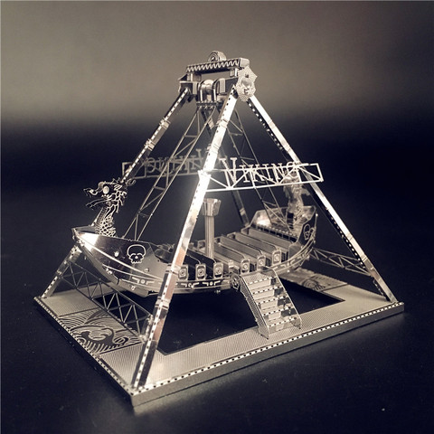 MMZ MODEL NANYUAN 3D Metal model kit Viking ship Assembly Model DIY 3D Laser Cut Model puzzle toys for adult Originality ► Photo 1/5