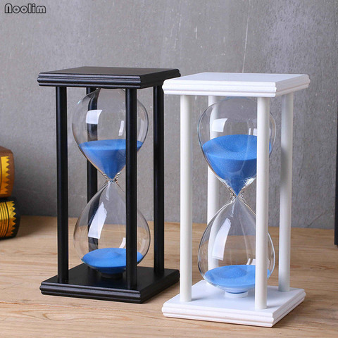 30/45/60 Minutes Colorful Hourglass Sandglass Sand Clock For Kitchen School Wooden Frame Creative Kids Gift Home Decor Ornament ► Photo 1/6