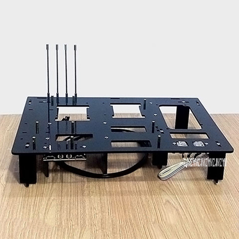 Black DIY Personalized Acrylic Computer Chassis Rack Desktop PC Computer Case for ATX Mainboard Motherboard ► Photo 1/1