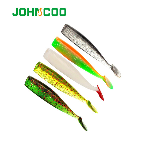JOHNCOO 4pcs/lot Soft Fishing Wobblers 100mm 7.7g Artifical