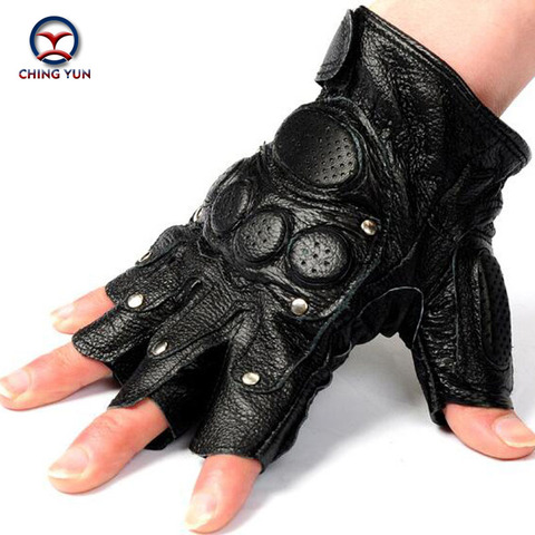 CHING YUN Tactical Gloves Male Semi-finger Protective Ride Non-slip Leather Gloves Fighting Gloves Mitts Free Shipping 8099 ► Photo 1/6