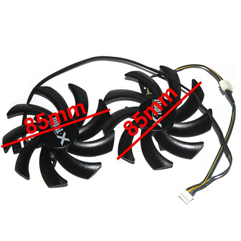 2Pcs/lot 85mm FD7010H12S 12V 40mm hole Graphics Video Card Fan Replacement For Sapphire HD 7790 7850 7870 7950 cooling system ► Photo 1/6