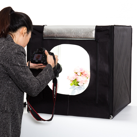 Free shipping+40cm*40cm Studio soft box LED Shooting Light Tent photo light box lichtbak photo tent set+portable bag +2 Backdrop ► Photo 1/1