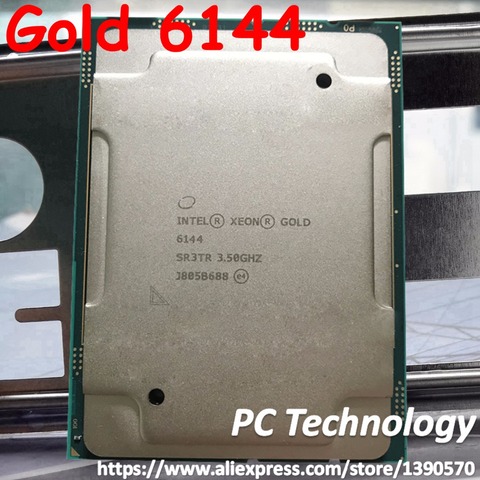 Original Intel Xeon Gold 6144 SR3TR Gold6144 Processor 24.75M Cache 3.50GHz 8-cores 150W LGA3647 CPU free shipping ► Photo 1/1