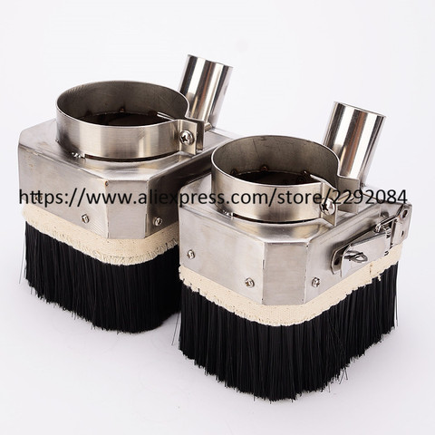 65MM 80MM stainless steel materials cnc dust cover collector cnc machine accessories for 0.8KW/1.5KW/2.2KW spindle motor ► Photo 1/6