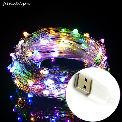 LED light string fairy garland USB power supply bedroom living room Christmas lights garden courtyard lamp decoration 2/5/10m ► Photo 1/6
