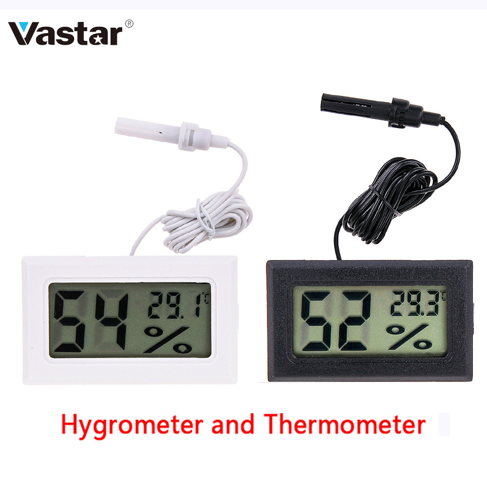 Fridge Thermometer With Hook Anti-Humidity Refrigerator Freezer Electric  Digital Thermometer Temperature Monitor LCD Display - AliExpress