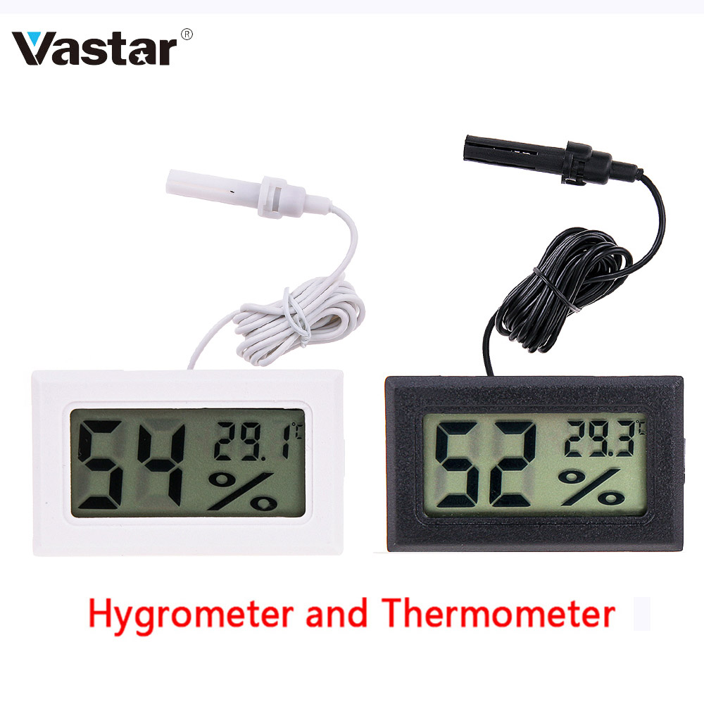 Fridge Thermometer Electric Digital Thermometer Anti-humidity Refrigerator  Temperature Monitor LCD Display With Hook Household - AliExpress