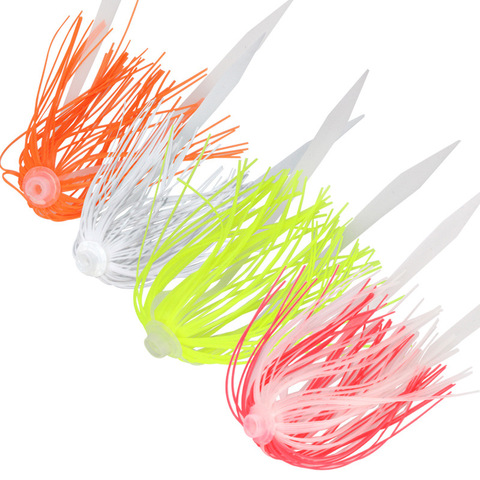 2Bundles/Lot Silicone Rubber Skirt Jigs Octopus squid lure artificial Jig Lures Squid Skirt Fake Lure ► Photo 1/6